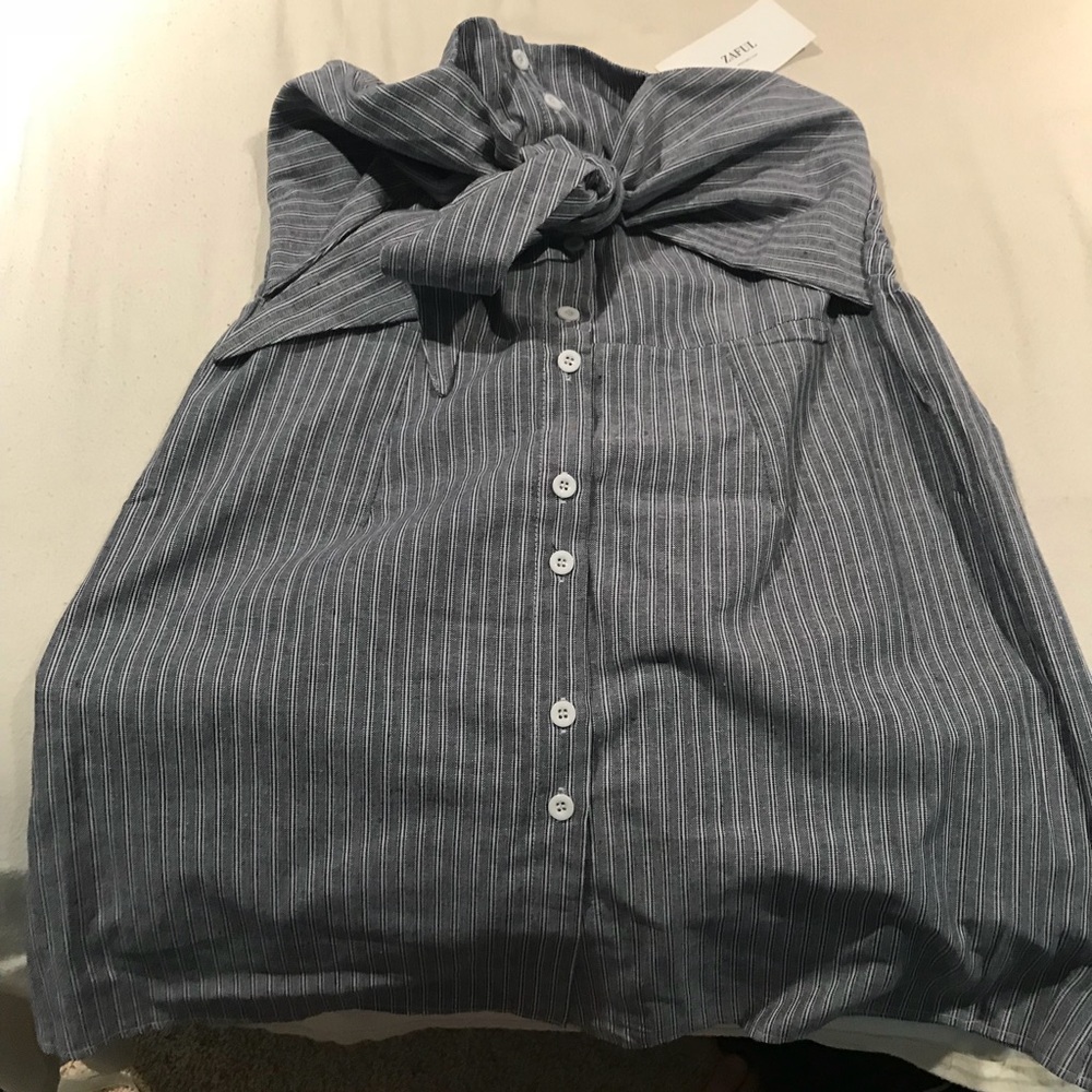Strapless mini summer dress